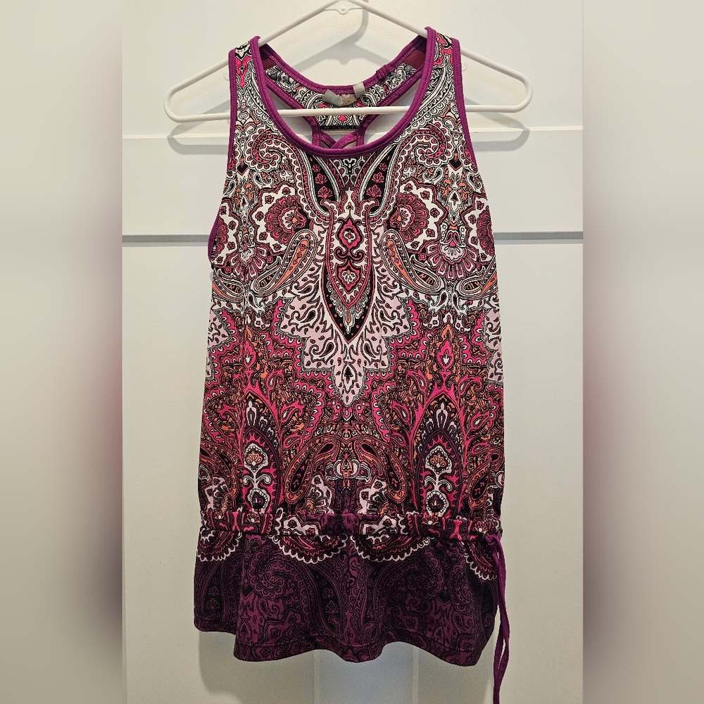 Womens Athleta Tankini Top size M Measurements In Photos. Top Only